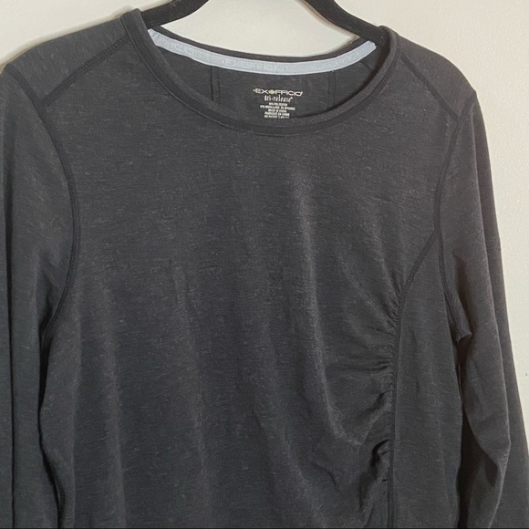 ExOfficio Dri Release Long Sleeve Top Charcoal Grey Black Medium - Picture 2 of 10